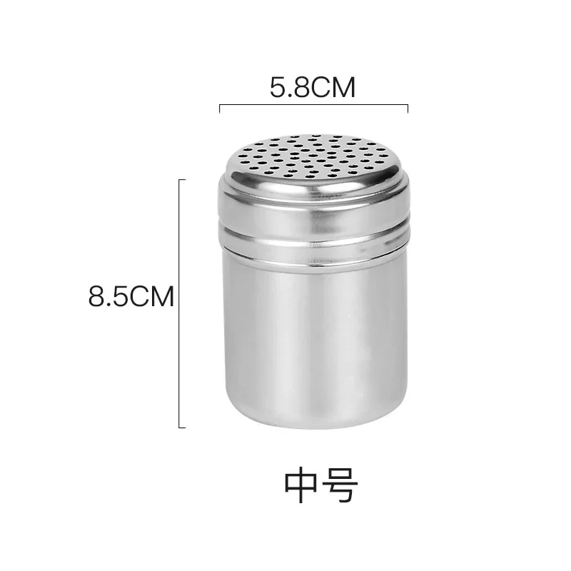 Stainless Steel Coffee Powder Shaker, Chocolate Cocoa Powder Duster with Fine Mesh