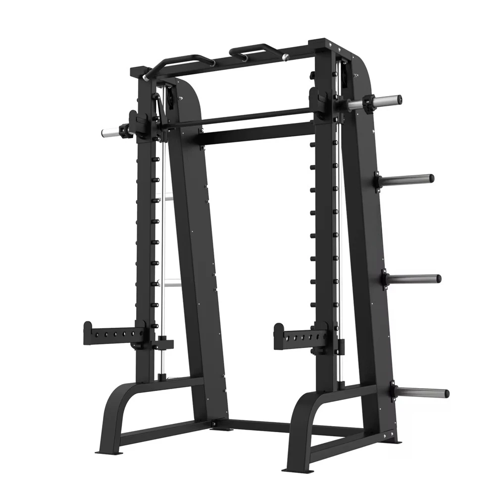 Commercial All‑In‑One Smith Machine with Cable Crossover and Power Rack for Home & Gym Use
