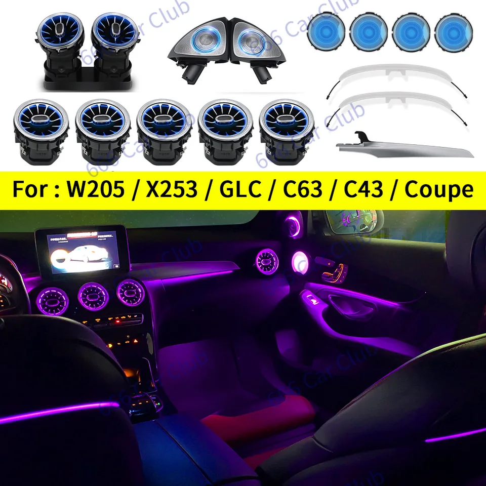 3/12/64 色車の LED アンビエントライトメルセデス · ベンツ C GLC