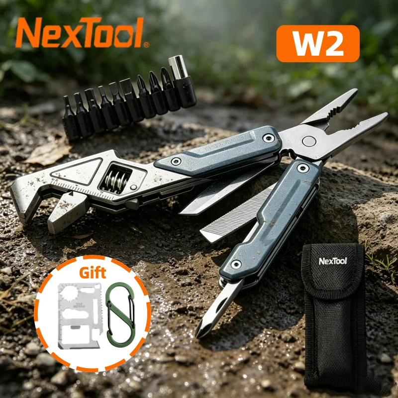 Outdoor Camping Glamping Share - NexTool 8-in-1 Lichtgewicht Sleutel W2 Multitool