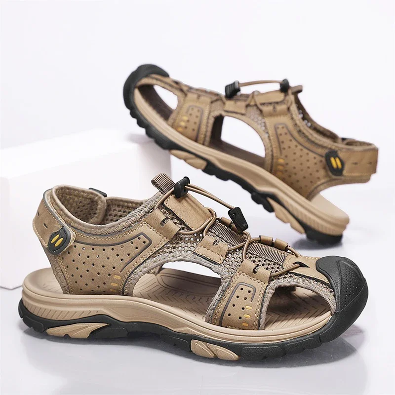 Outdoor Men Hiking Sandals Anti-slippery Mountain Upstream Water Shoes for Men Large Size 38-46 Youth Aqua Beach Sandals