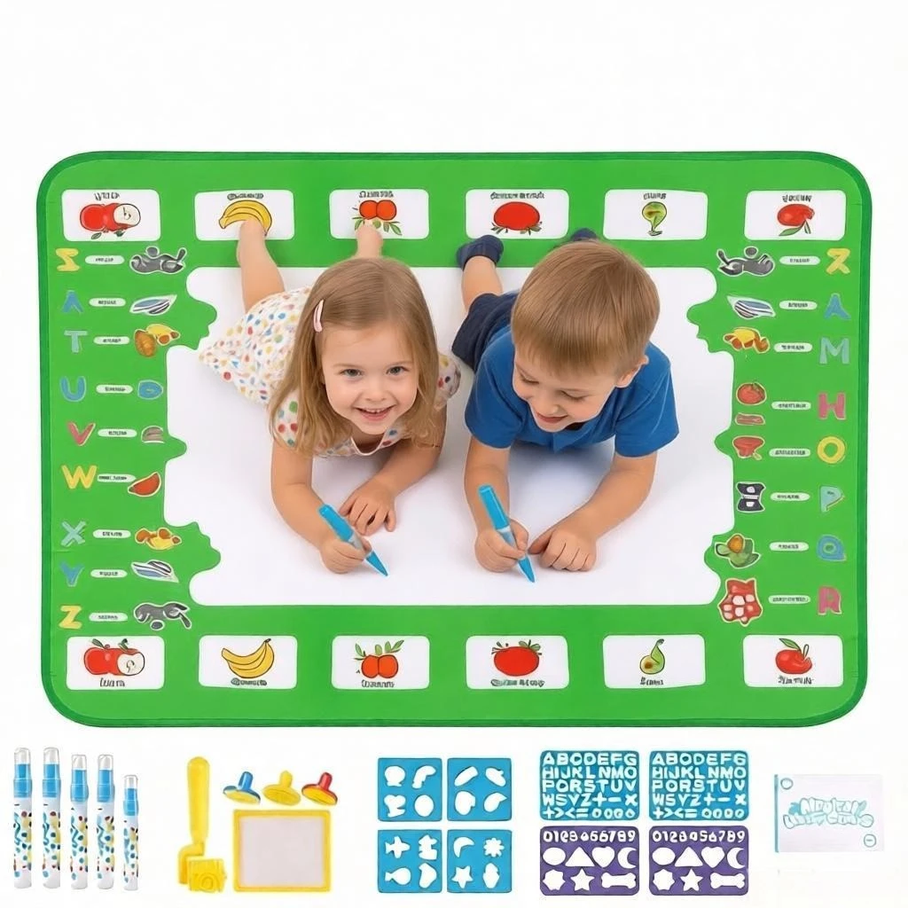 Kids Educational Mat - Çocuklar İçin Büyük Sihirli Su Çizim