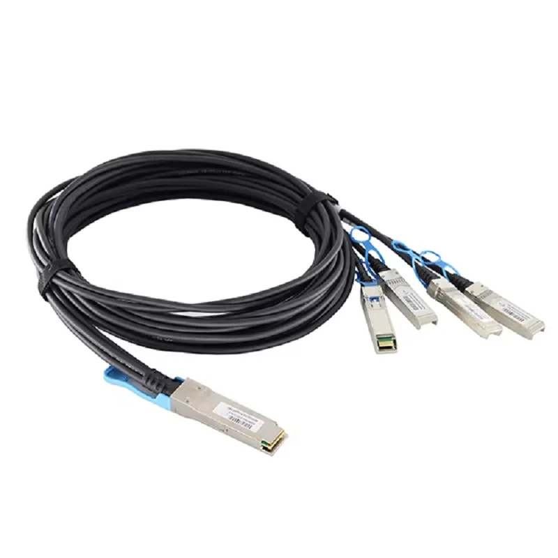 100G DAC Cable 1/3/5/7m QSFP28 to 4*25G SFP28 Direct Attach Copper Cable Compatible with Cisco Mellanox Mikrotik Arista Switch
