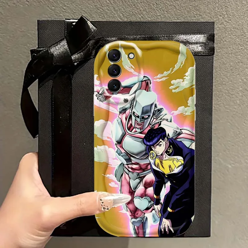 Etui na telefon Cool JoJos Bizarre Adventure do Samsung S25 S24 S23 S22 S21 S20 A04 A05s A05 A06 Ultra Plus FE 5G Wave Oil