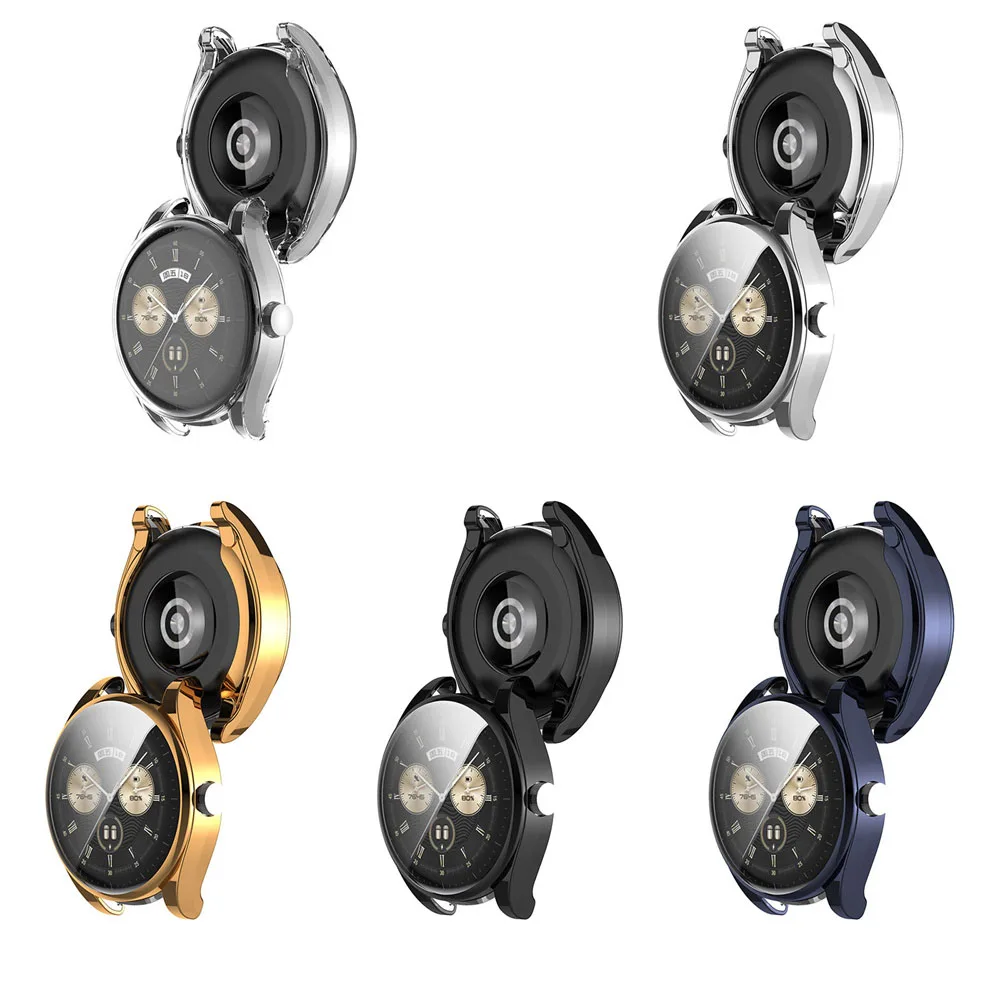 BEHUA TPU Protection Case Shockproof Cover For Huawei Watch Buds Smartwatch Shell Plating Case Protective Screen Accessories