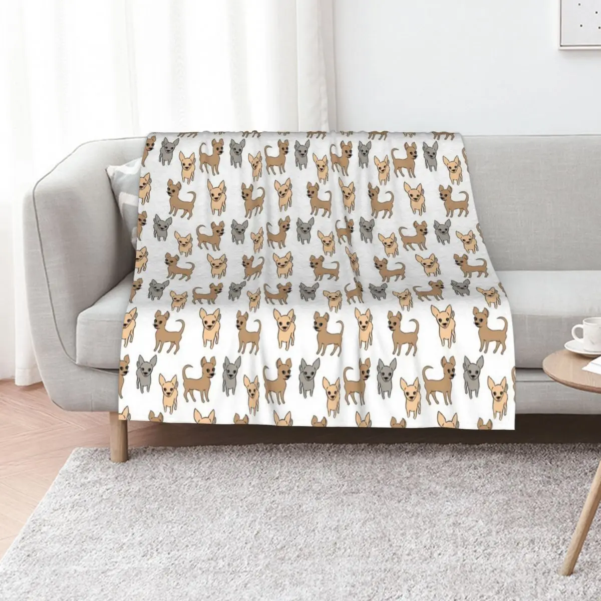 Chihuahua chihuahuas 2 Throw Blanket Large warm winter Luxury Winter beds Baby Blankets