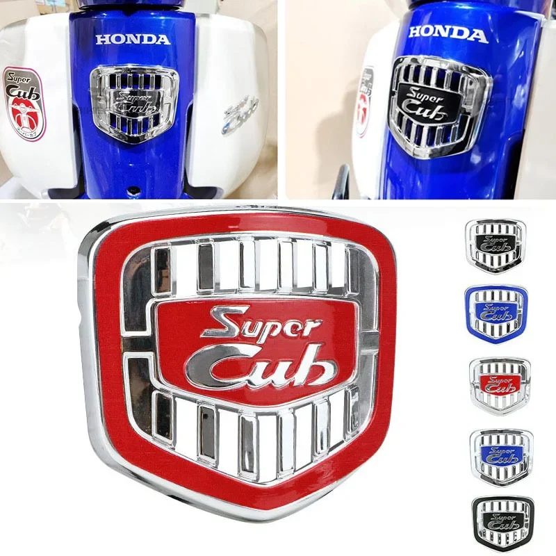 3D Motorcycle Decoration Stickers Moto Plating for Honda Super CUB C70 90 110 C125 CT125 Emblem Badge Decals Cafe Racer Modified