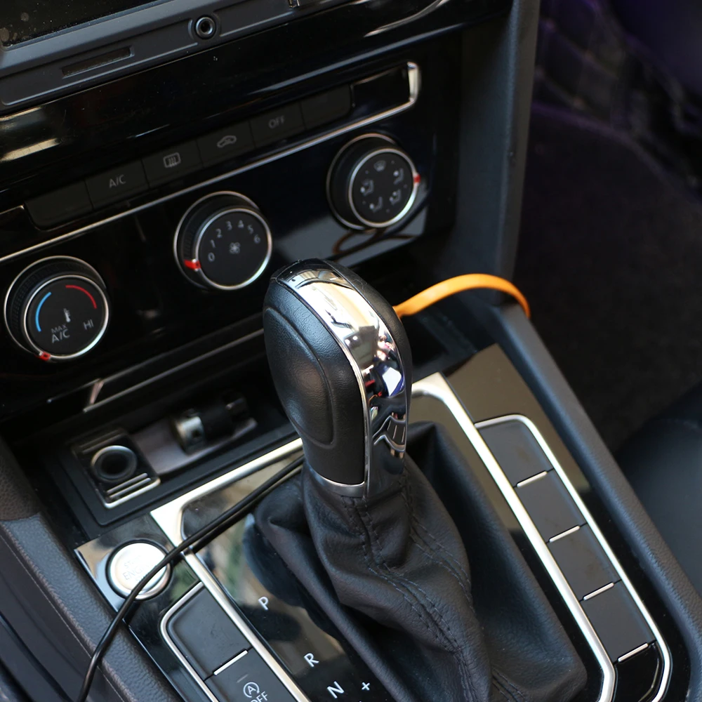 Car Gear Shift Knob Head Sticker Trim for Volkswagen VW Polo CC Golf 7 6 Bora Tiguan Passat B5 B6 B7 Jetta MK5 MK6 Styling