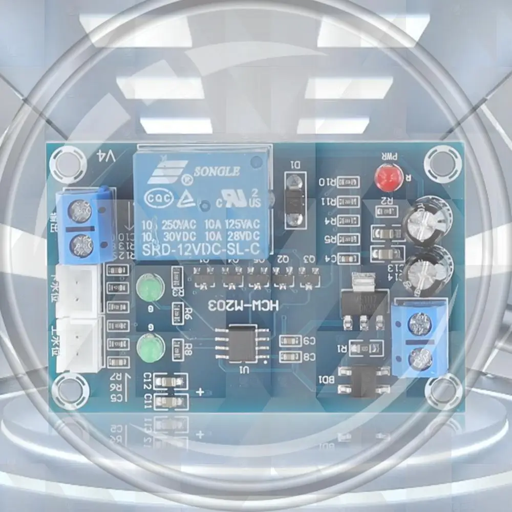 

XH-M203 Liquid Level Sensor Switch Control Board AC/DC 12V Relay Output High Precision for Water Level Management