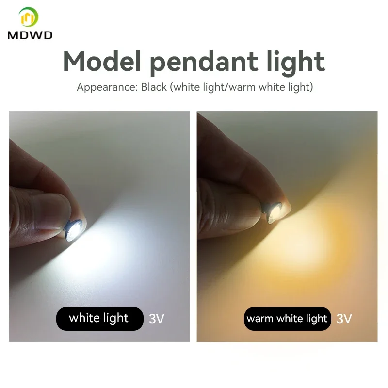 5 pièces OO/HO échelle lampadaire modèle applique postes Led plafonniers noir chemin de fer Train jardin aire de jeux peint lumières