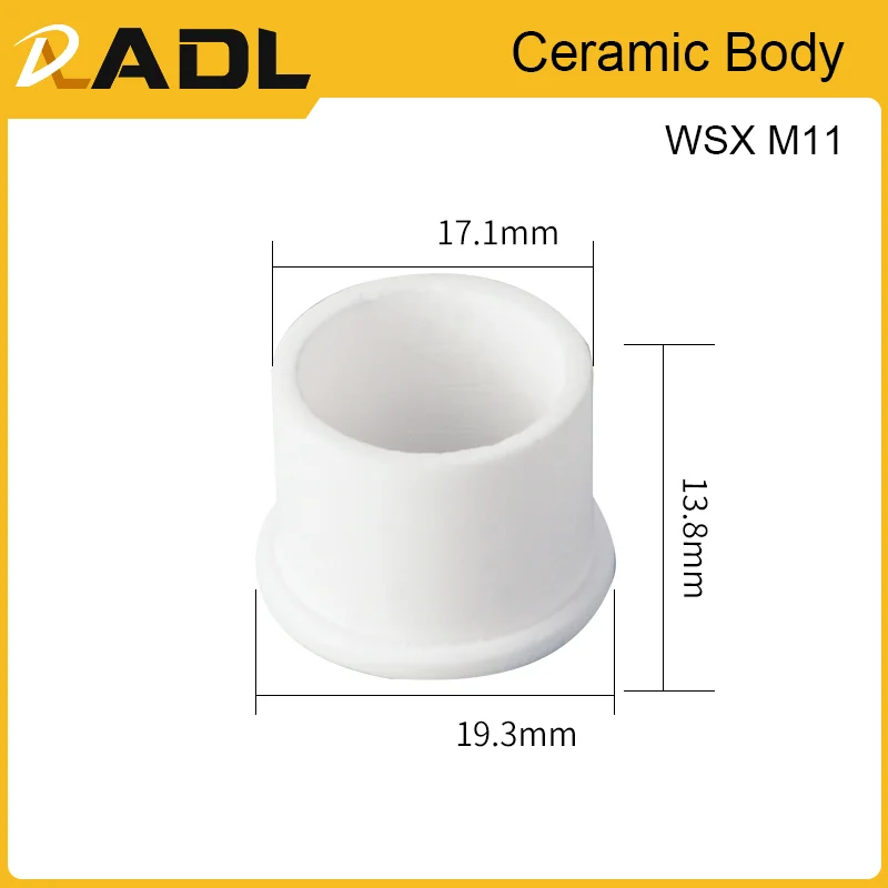 Лазерный резак ADL, керамический держатель кольцевых насадок 4-01642/09010/01959 10032838   WSX M8 M11 для головки станка для волоконной лазерной резки