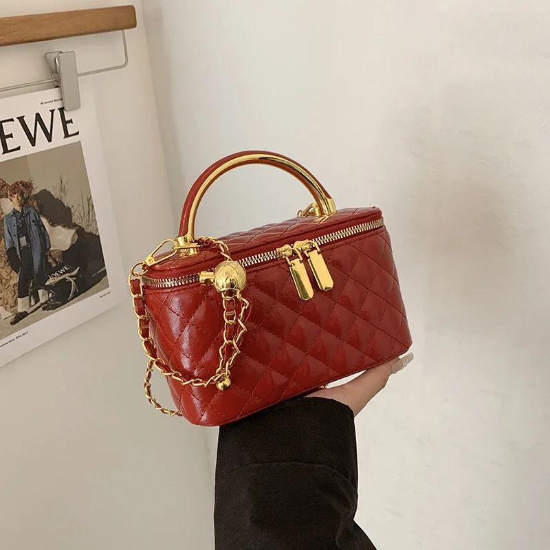 

Retro Style Zipper Shoulder Bag - Stylish High-End Solid Color Crossbody Purse With Luxury Paris Designer Details