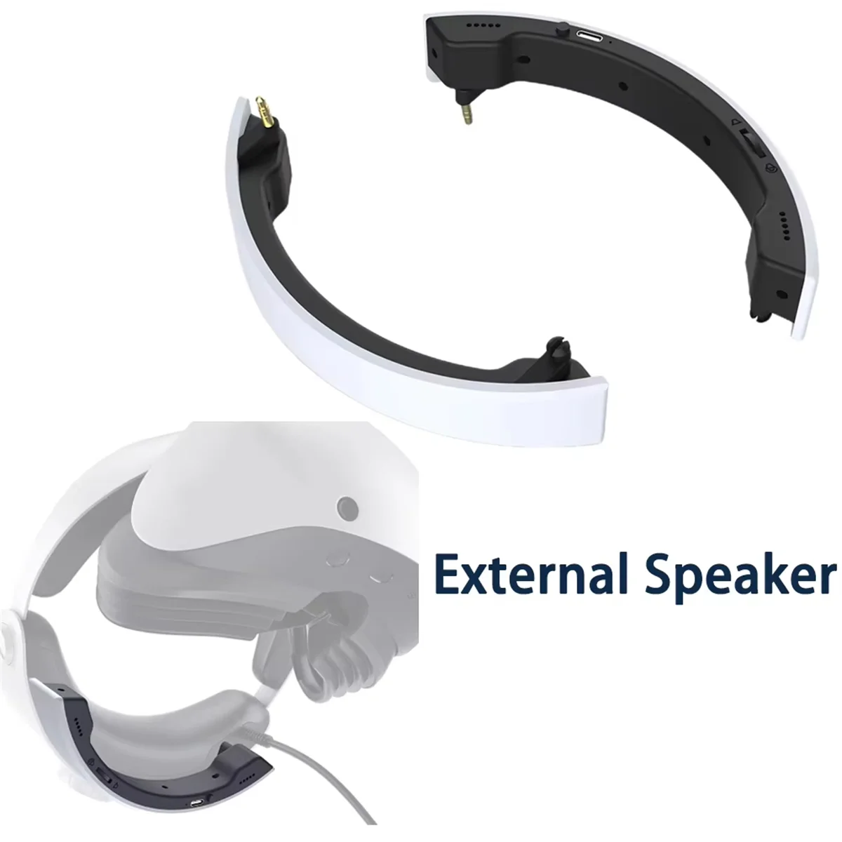 فعالة لخوذة PS VR2 VR مكبر صوت خارجي محمول مضخم صوت ستيريو