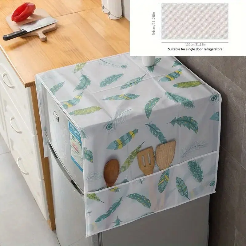 Refrigerator Dust Cover Storage Hanging Bag Single-door Double-door Dust-proof Cover Cloth Storage Bag Cover Towel Household