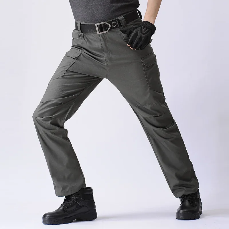 

Quick Dry Outdoor Military Pants Multi Pockets Elastic Tactical Pant Waterproof Plus Size 6XL Casual Cargo Trousers Men Clothing