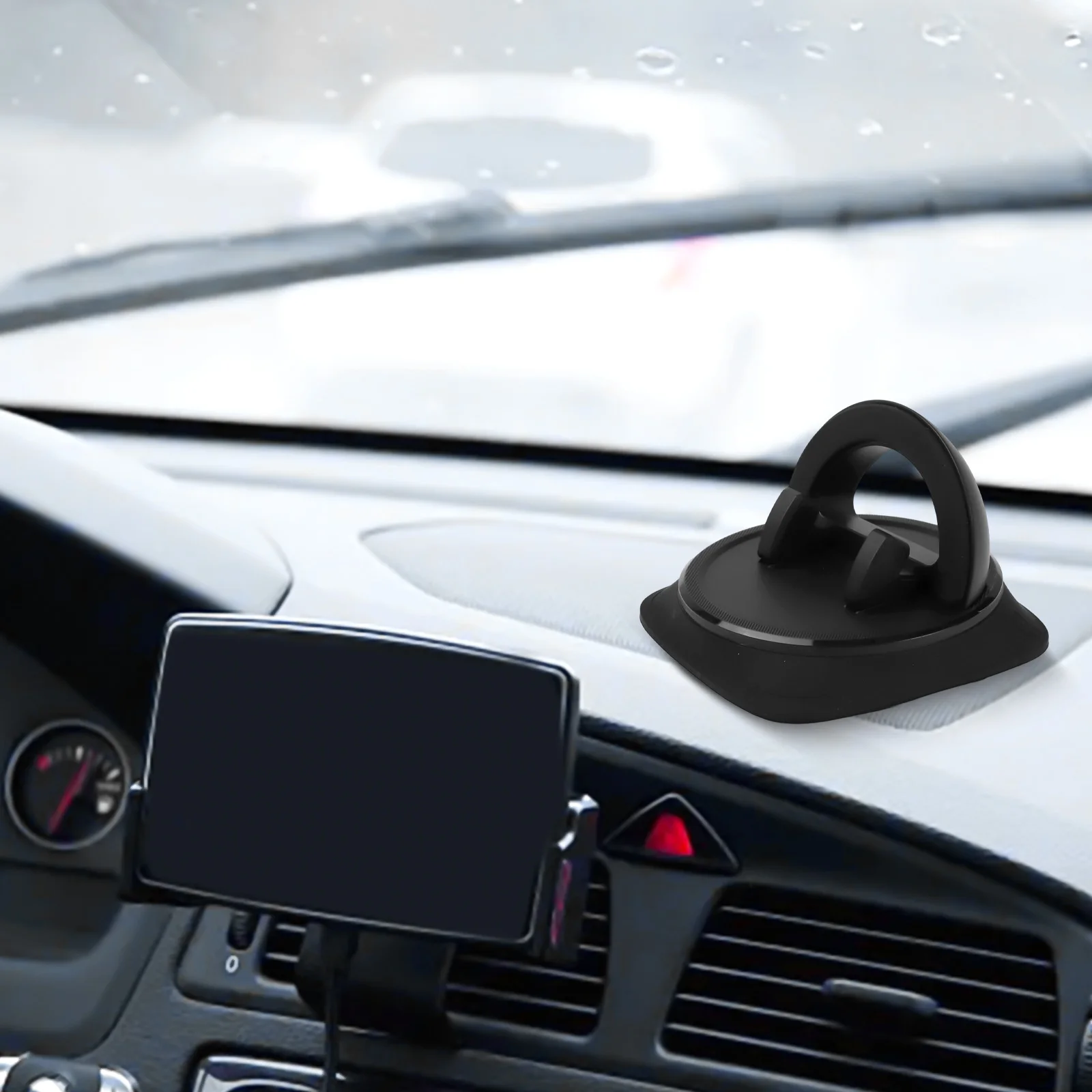 Robust Car Phone Holder Featuring 360 Degree Rotation Secure Fit for All Smartphones Easy Dashboard Installation