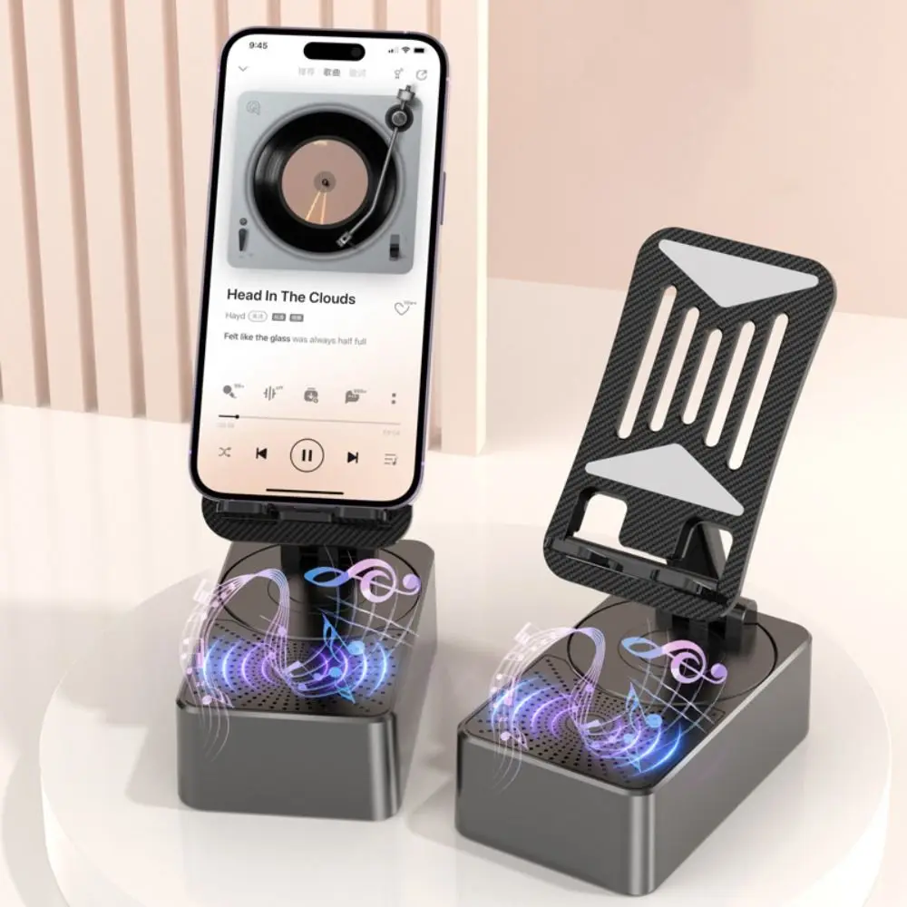

Foldable 3 In 1 Phone Bracket Rotating Non-slip Bluetooth Speaker Phone Stand Multi-Function Portable