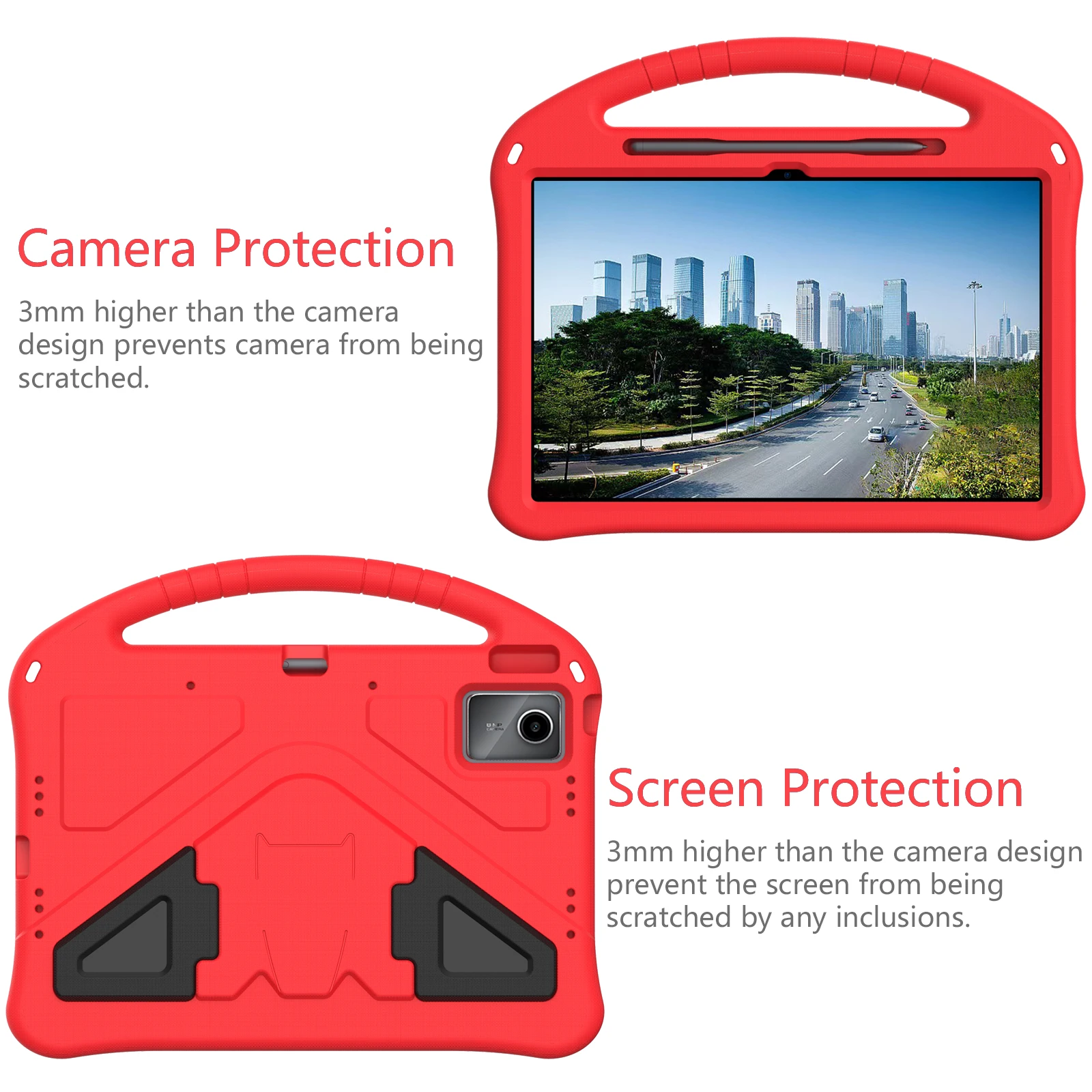 

Case for Lenovo Xiaoxin Pad 12.1" 2025 Students Kids Children EVA Tablet Stand Shell with shoulder strap TB365FC 12.1" Cover