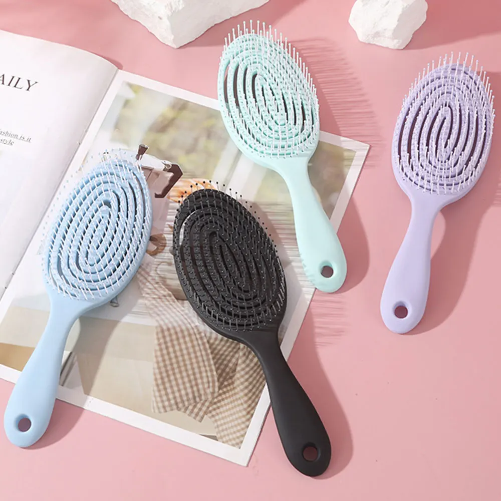 Women Comb Loose And Voluminous Long Hair High Crown Hairstyle Comb Dual Purpose Dry And Wet Massage Large Curved Comb