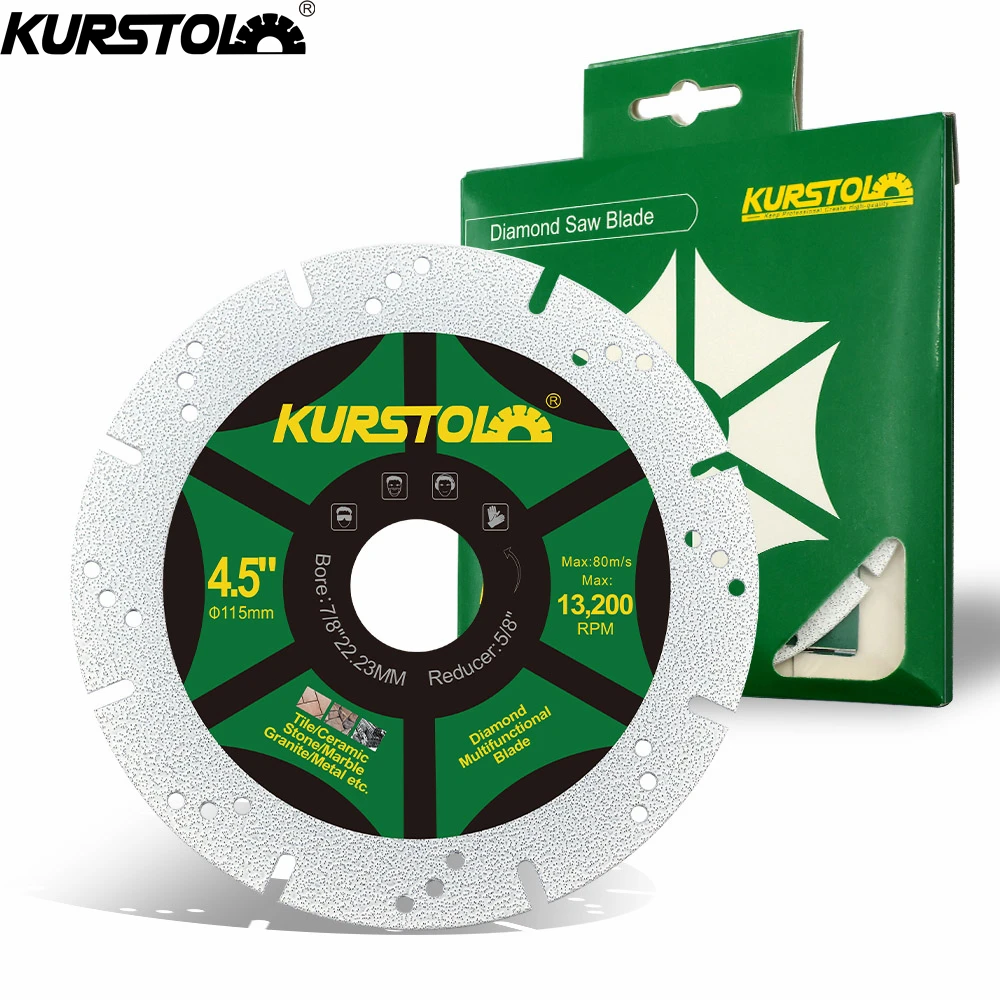 KURSTOL Dia75/115/125mm Cutting Disc 1/2Pcs Multi Hole Diamond Saw Blade For Marble Granite Porcelain Ceramic Tile Cutter Plate