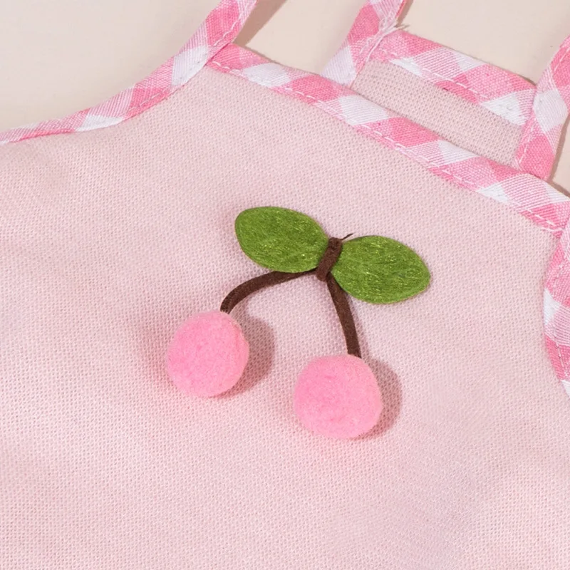 فستان كلب الكرز الحلو للكلاب الصغيرة، تنانير سترة الأميرة الجرو، قميص صيفي منقوش، ملابس تبريد، ملابس يوركي بيغل