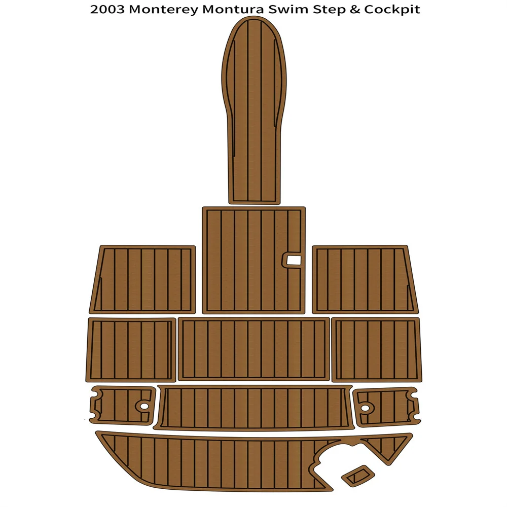 Swim Platform Cockpit Pad Boat EVA Foam Teak Deck Floor For 2003 Monterey Montura