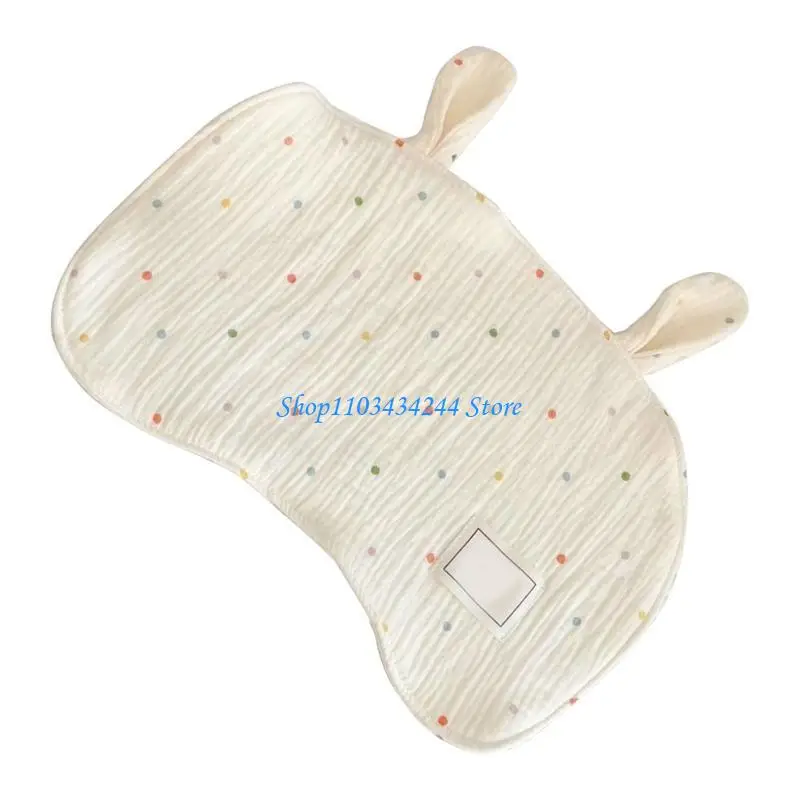 وسادة مسطحة لحديثي الولادة وسادة أطفال متعددة الطبقات وسادة رأس لطيفة على شكل دب للأذن #2