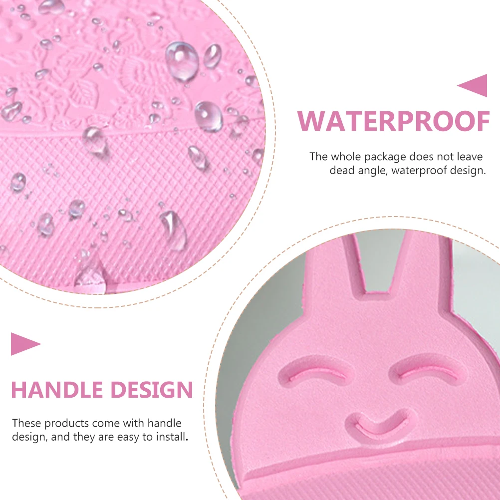 

2PCS Waterproof Toilet Seat Pads EVA Cushions Black Bathroom Reusable Mats Covers Four Seasons Skin Friendly Easy Install Simple