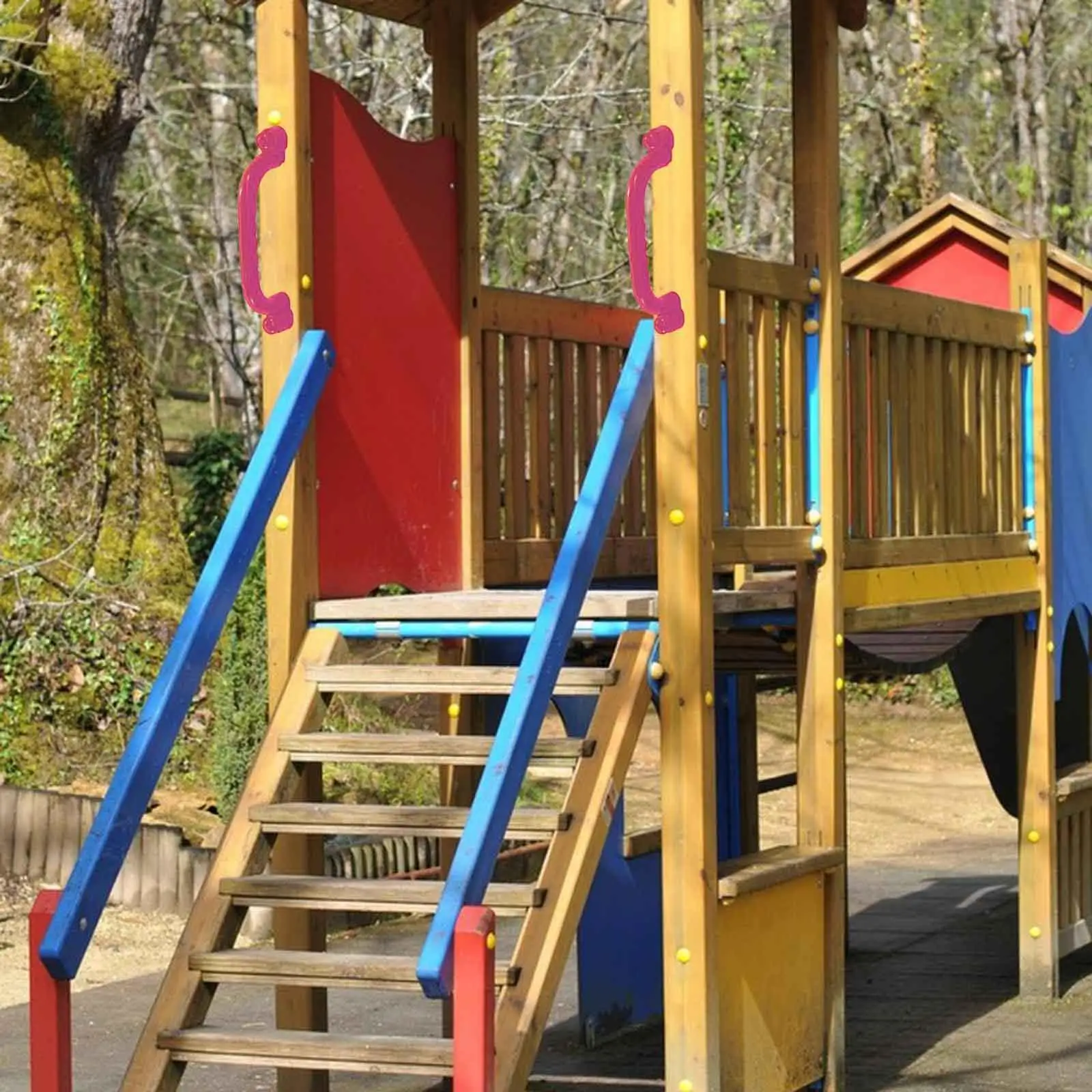 2 Pieces Swingset Attachments Multipurpose Playground Equipment Playground