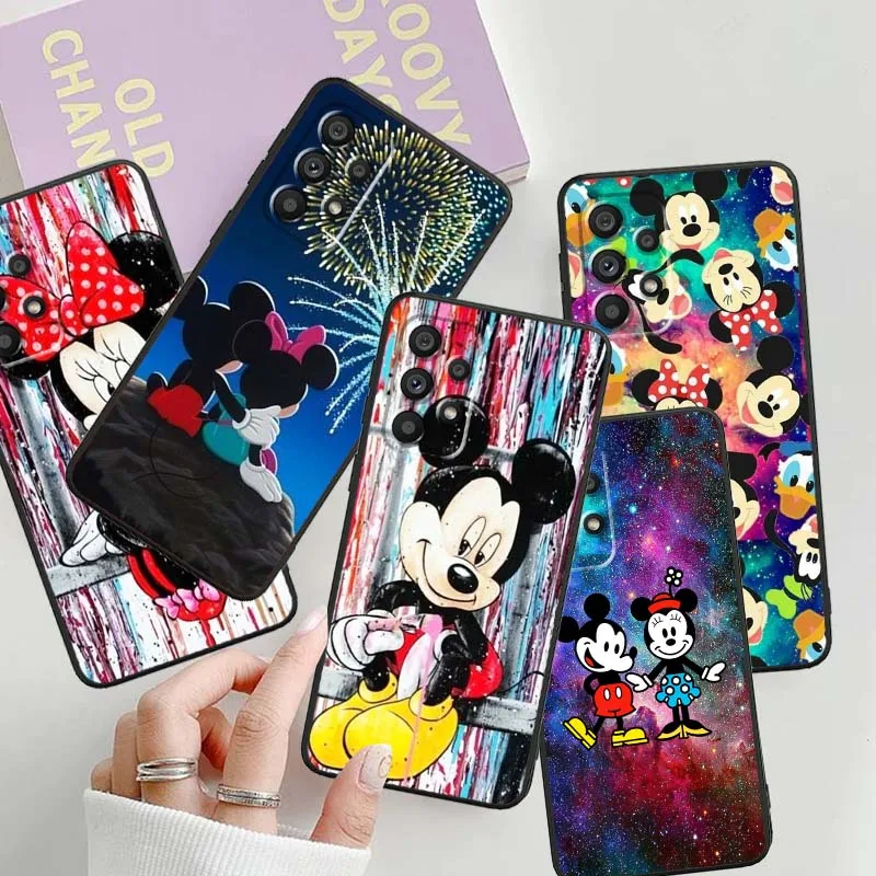 

Mickey Mouse Illustration For Samsung A41 A35 A34 A33 A32 A25 A24 A23 A21s A06 A05 A04 A03 Note 10 20 Ultra 5G Black Cover