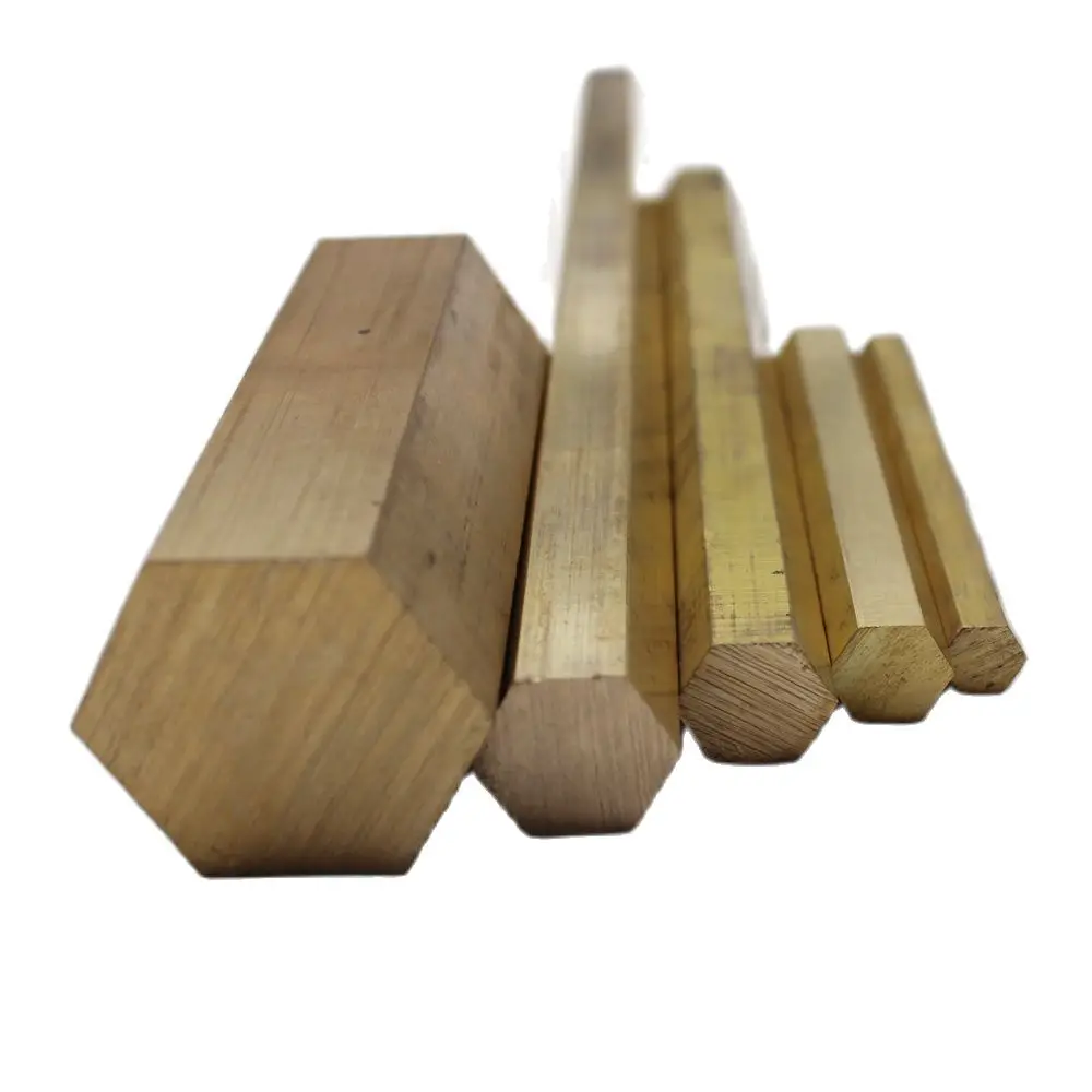 

1pcs H59 Hexagonal Brass Rod Solid Hexagonal Bar size 4/5/6/8/9/10-65MM Knife Mosaic pins Mosaic rivet