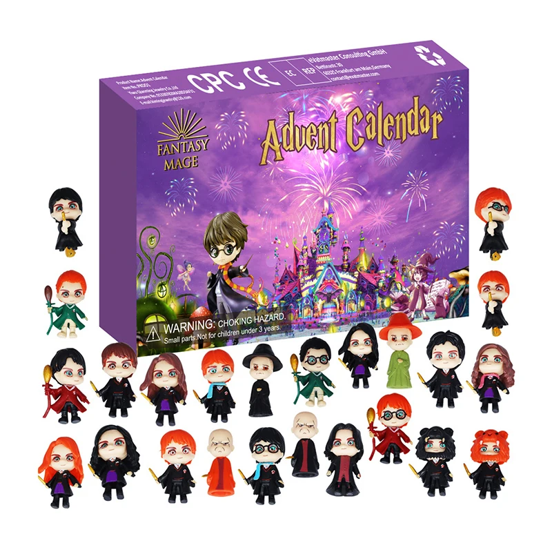 Harry Potter Christma Adventure Calendar Gift Box Toy Gift Box Contains 24 Different Little Doll Toy Gifts For Children