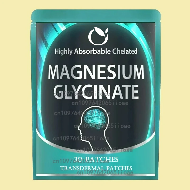 Cerotti transdermici con glicinato di magnesio per stress, nervi, sonno, muscoli, metabolismo 30 cerotti