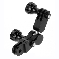 Helmet Extension Arm 360° Rotating Joint Adapter for Gopro SJCAM SJ4000 Insta360 X5 OSMO Action 5Pro Pocket 3 Tripod Stand Mount