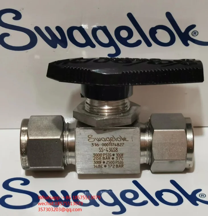 

For Swagelok SS-4SKPS6MM SS-43GS8 Multi-purpose High Pressure Ball Valve 316 Stainless Steel FKM Sealing Material 1 Piece