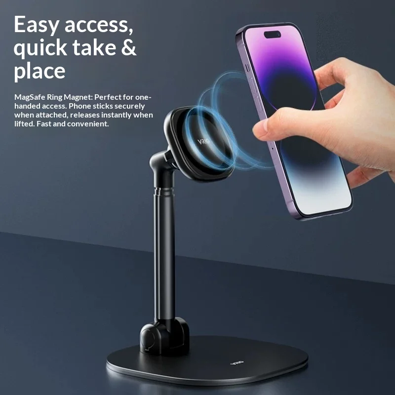 MG-04 Magnetic Phone Stand - Magsafe Desktop Holder Compatible with Phone , Universal Air Vent