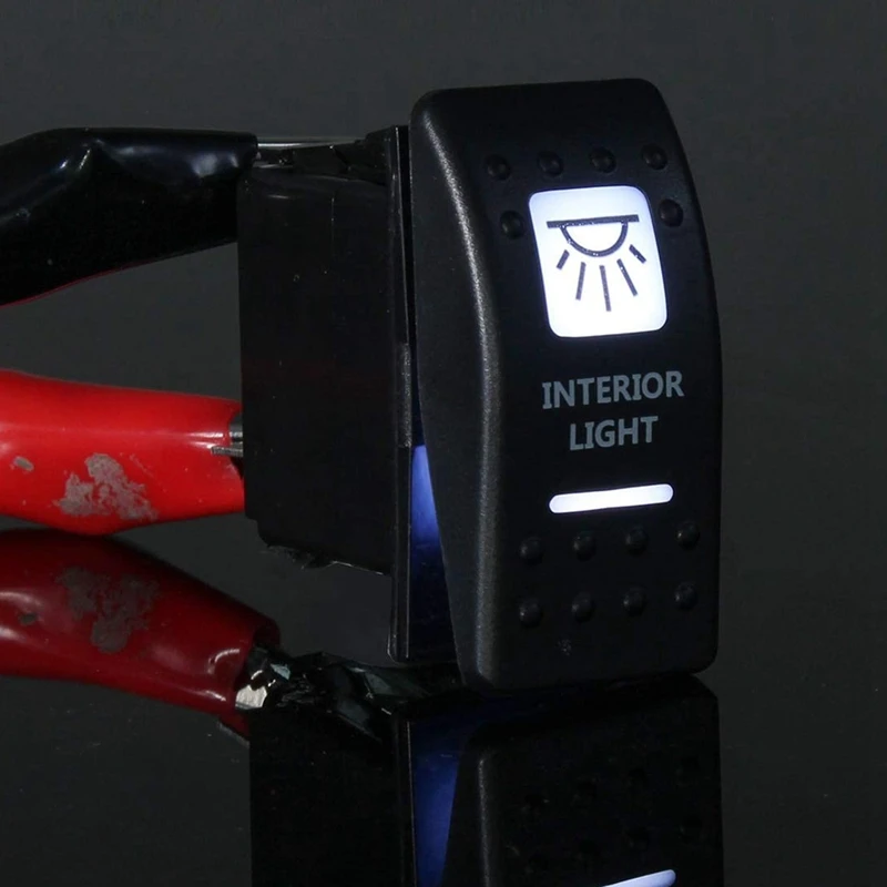 Hot-A015-1PCS Interior Light Rocker Switch White For UTV ATV Off-Road Can-Am Maverick X3 2017 2018