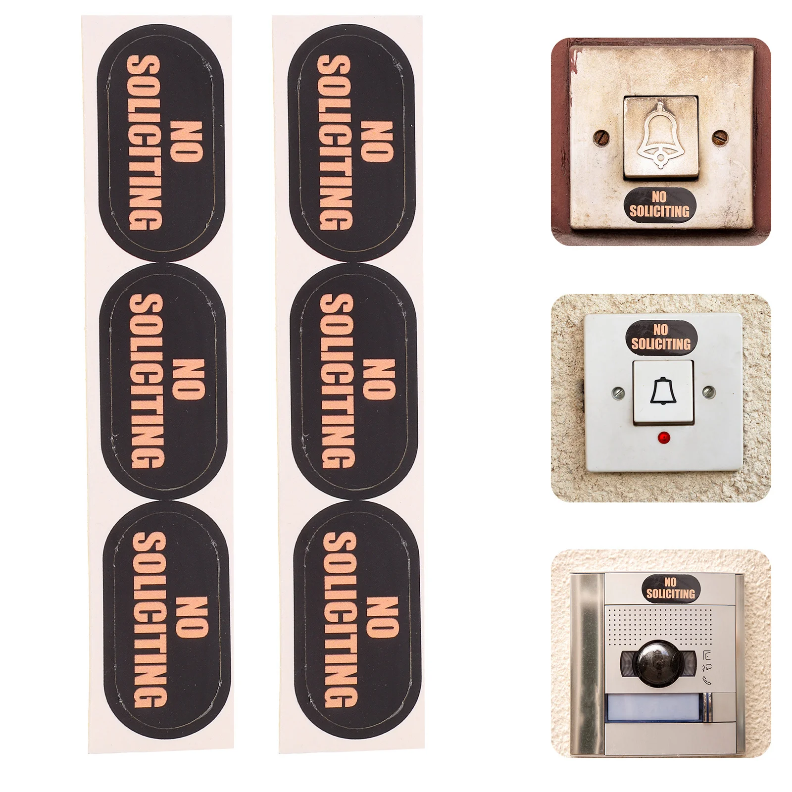 No Soliciting Sticker For Door Pvc Window Cling Sign Home Decoration No Soliciting Signs For Front Door House