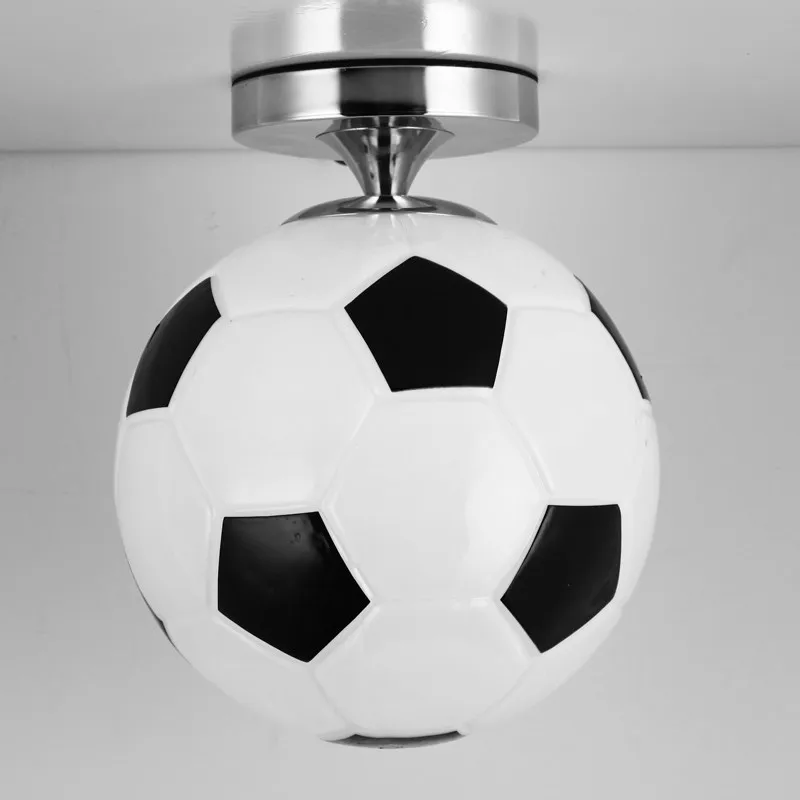 

Kids Room Lighting Ceiling Lamp Children Led Lighting For Home Glass Soccer Or Basketball Football E27 Ceiling Lights