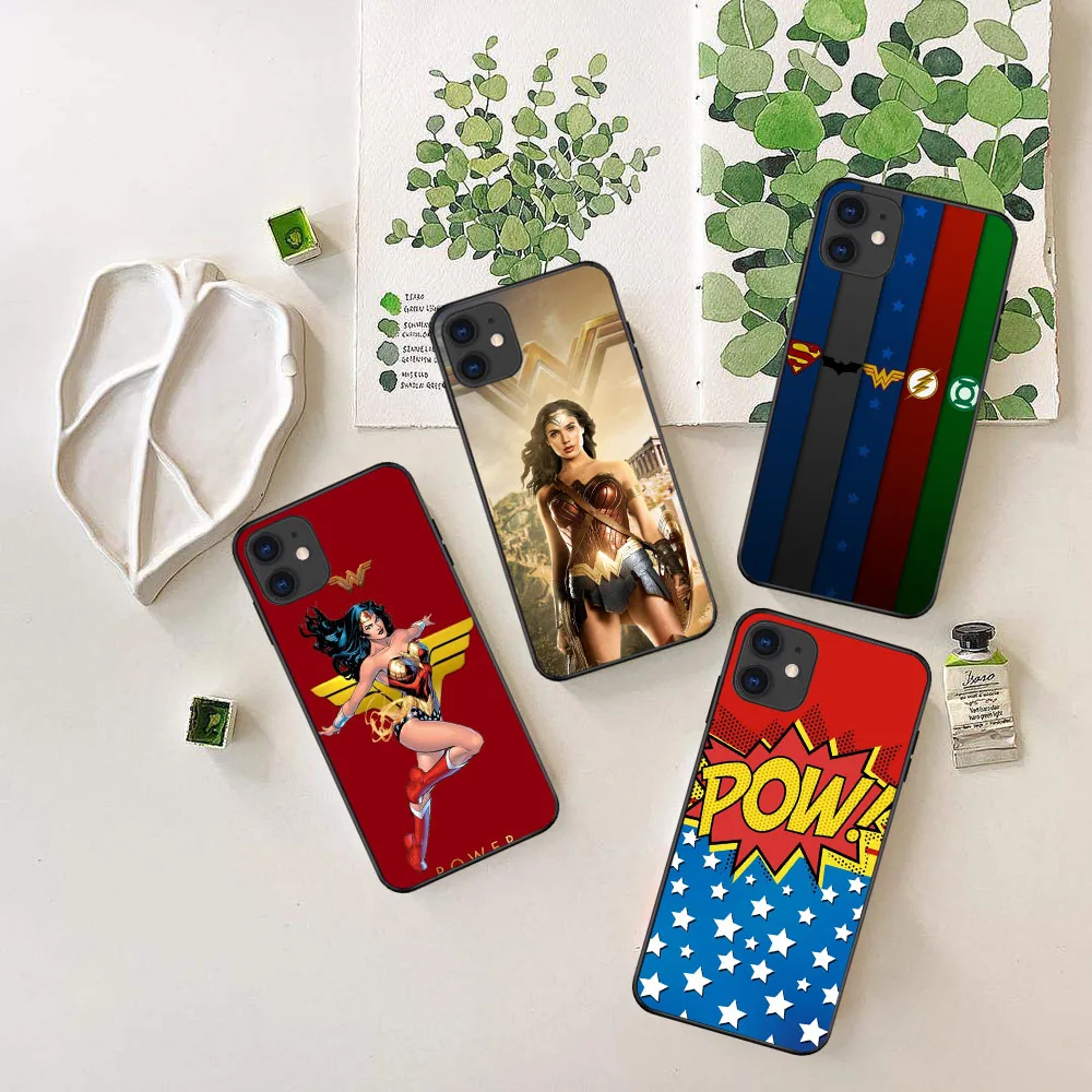 AI-77 Wonder Super Woman Soft Case For iPhone 15 14 13 12 11 Mini Max Pro Plus