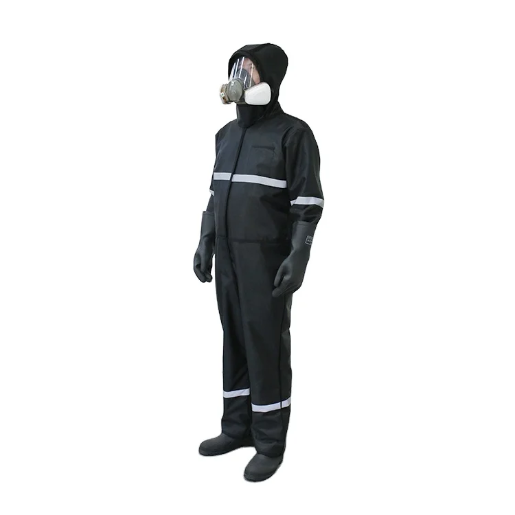 Lead free lightweight overall nuclear radiation protection suit for MULTI-HAZARD PROTECTION