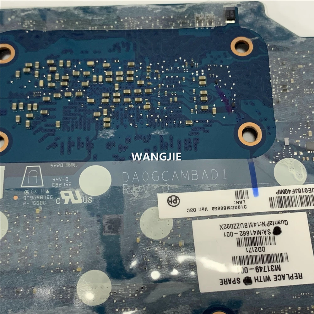 M31749-001 لـ HP Chromebook 14B-NA اللوحة الأم للكمبيوتر المحمول DA0GCAMBAD1 مع Ryzen 3 3250c RAM 4GB 100% تم اختبارها بالكامل