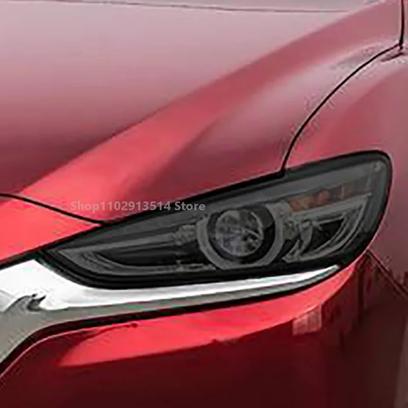 

Car Headlight Protective Film For For Mazda 6 2018-2023 Automobile Headlamp Tint Taillight Transparent Smoked Black TPU Sticker