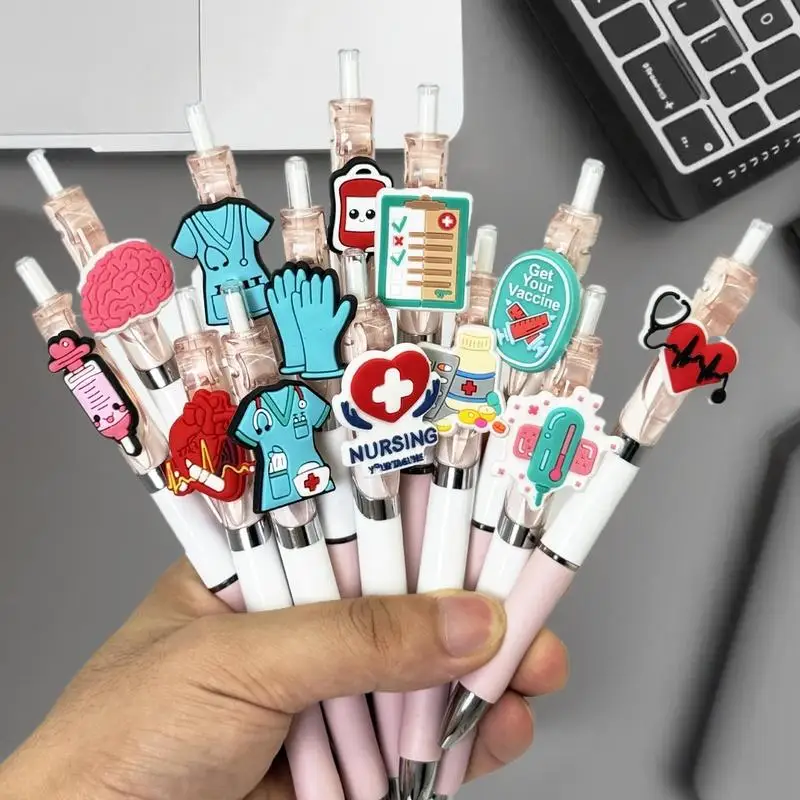 

6/10 шт. выдвижных гелевых ручек, отлично подходят для заполнения медицинских карт, идеально подходят в качестве подарка на День медсестер.