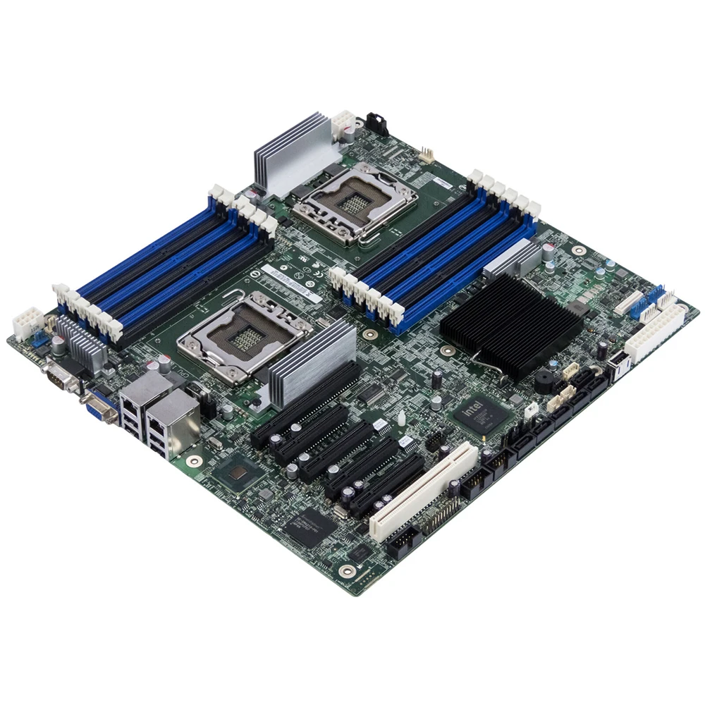 اللوحة الأم المختبرة بالكامل لإنتل ، اللوحة الرئيسية للنظام ، S5520HC ، LGA1366 ، X58