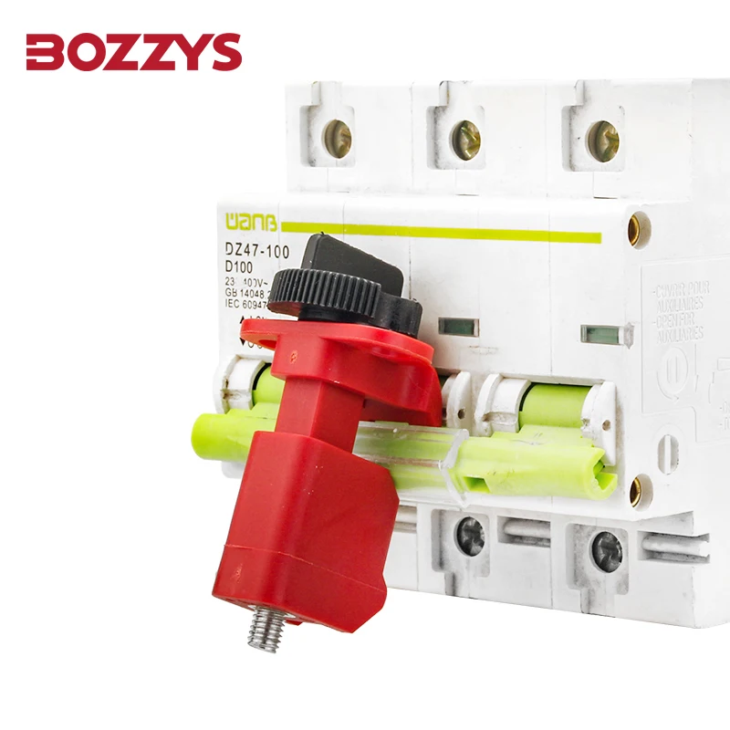 BOZZYS Miniature Circuit Breaker Lockout Plastic Material with Push Button/Rotate Roller Installation for Single and Multi-Pole