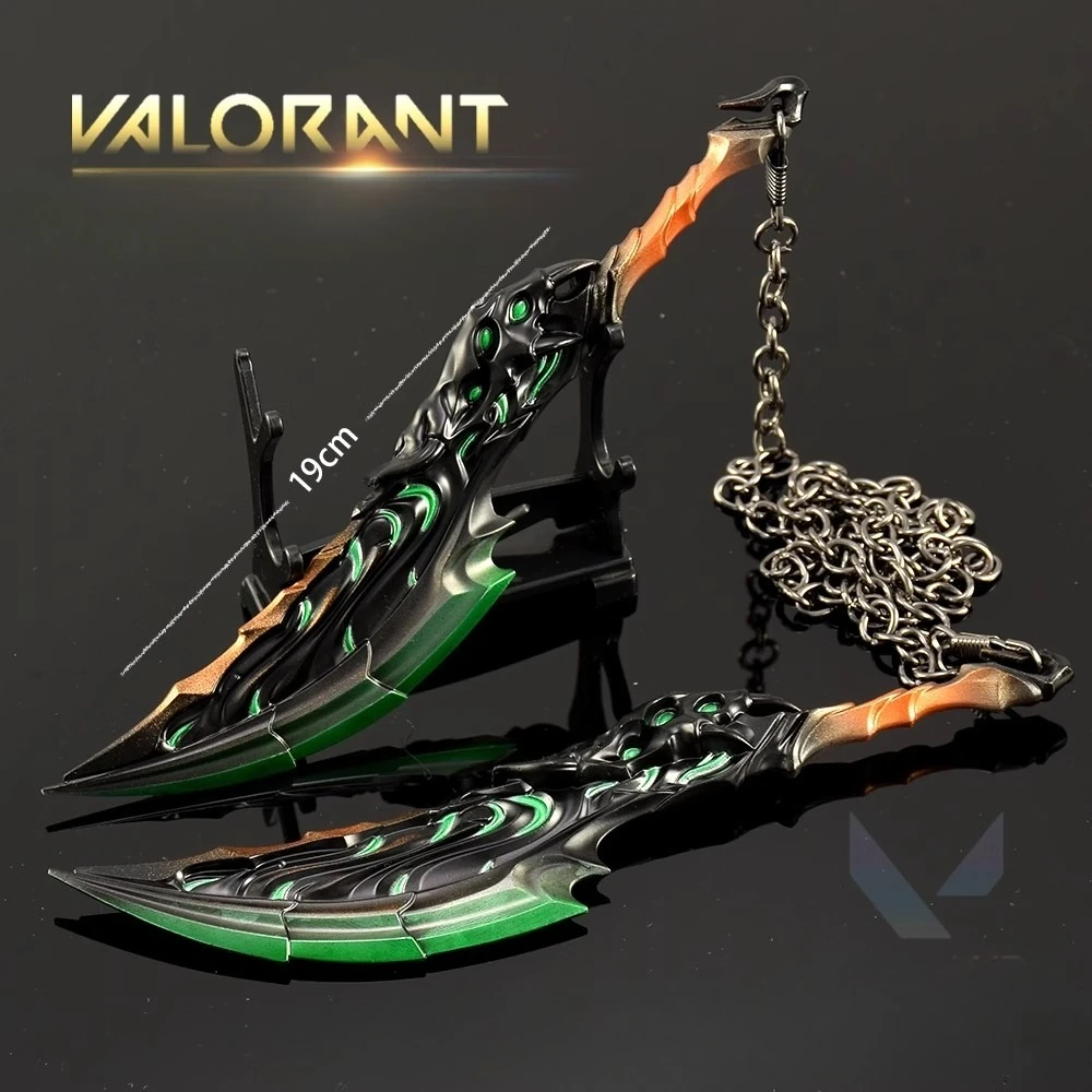 19 ซม.Valorant อาวุธ Chaosfire ใบมีดเกมโลหะระยะประชิดเทรนเนอร์อาวุธรุ่นเครื่องประดับหัตถกรรมของขวัญของเล่นคอลเลกชัน