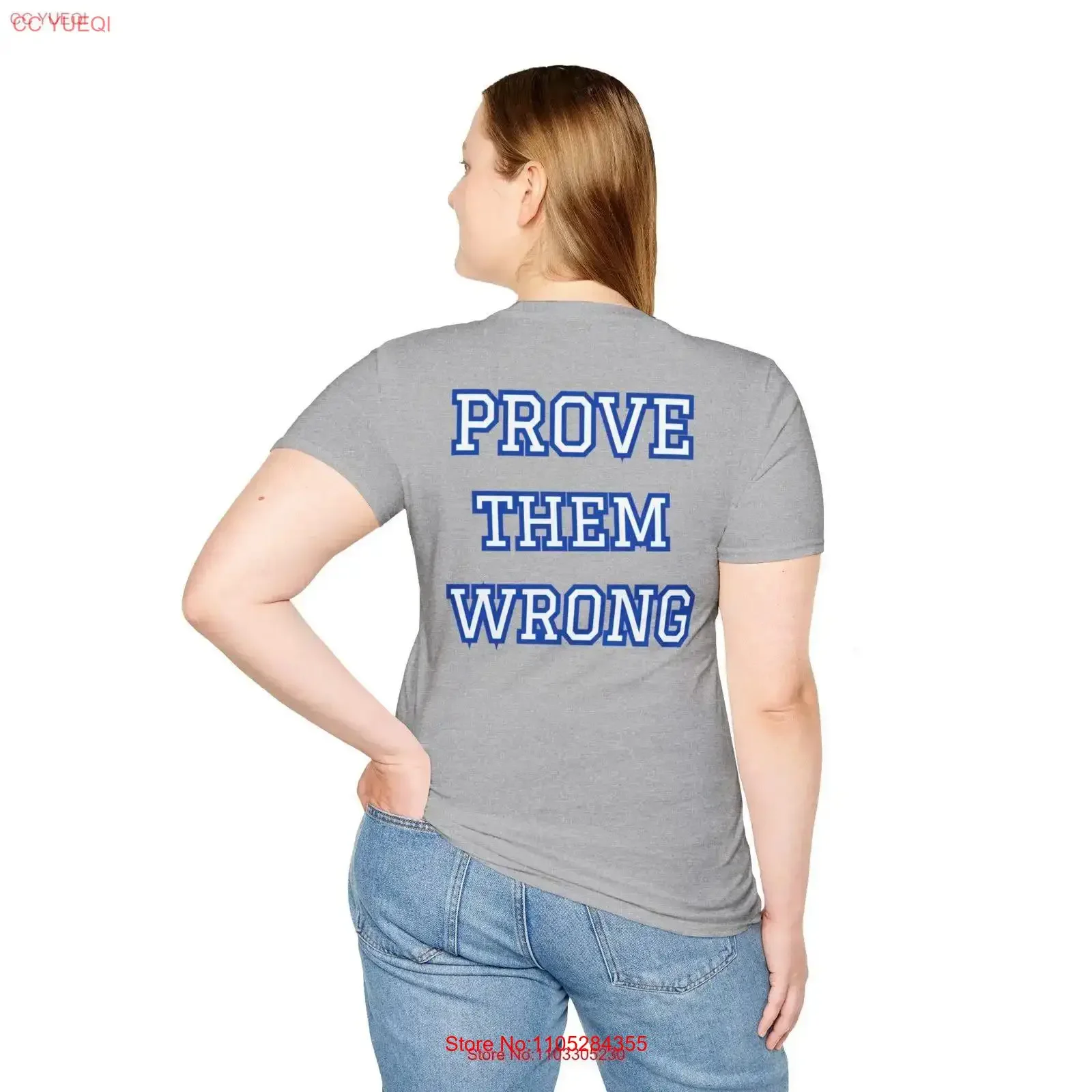 Prove Them Wrong Softstyle T Shirt vintage Washed designer clothes Breathable Slightly homme Stylish Top For Everyday Wear