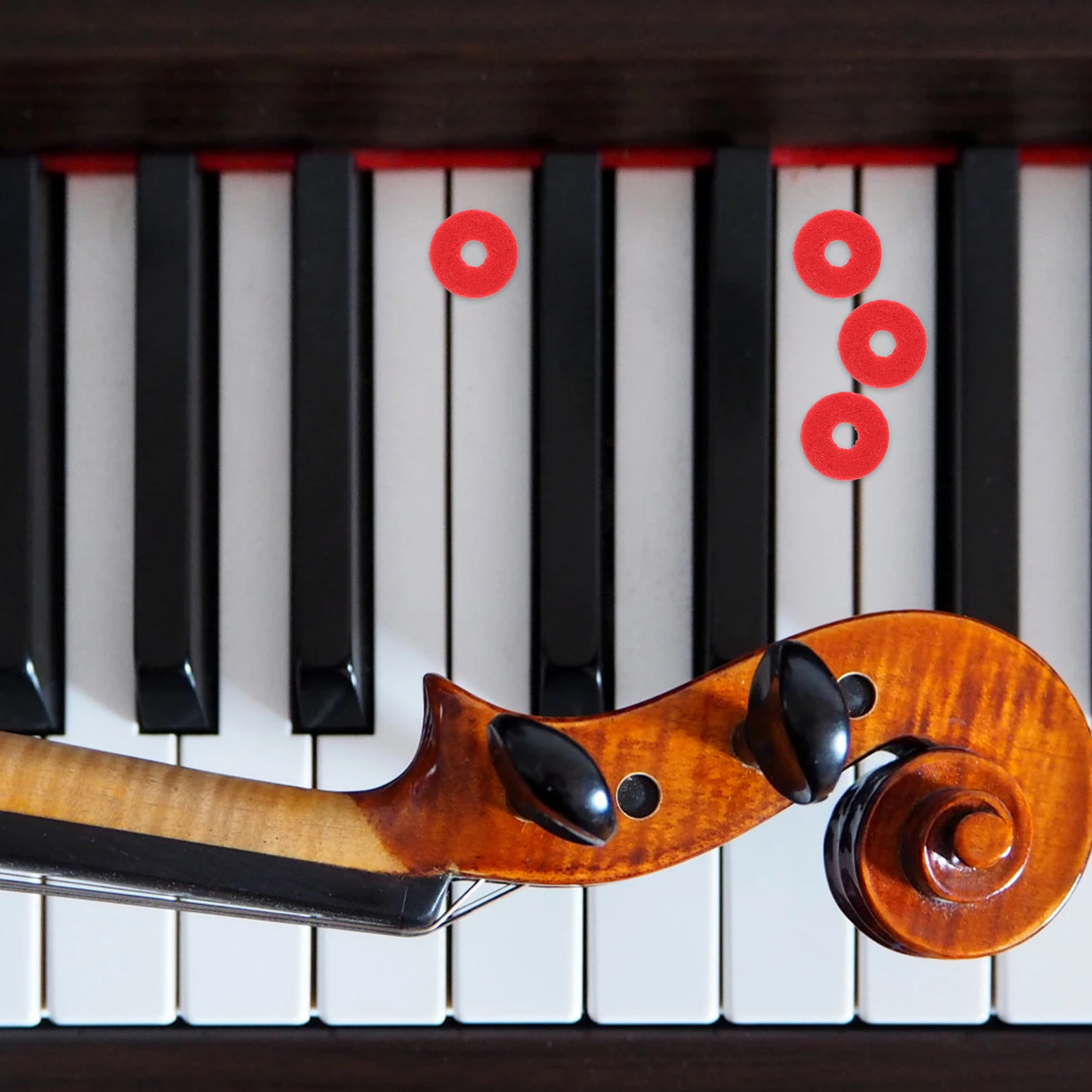 

90Pcs Piano Wool Keyboard Washers Supple Pads for Leveling Keys Repair Regulating Tools Piano Keyboard Washers