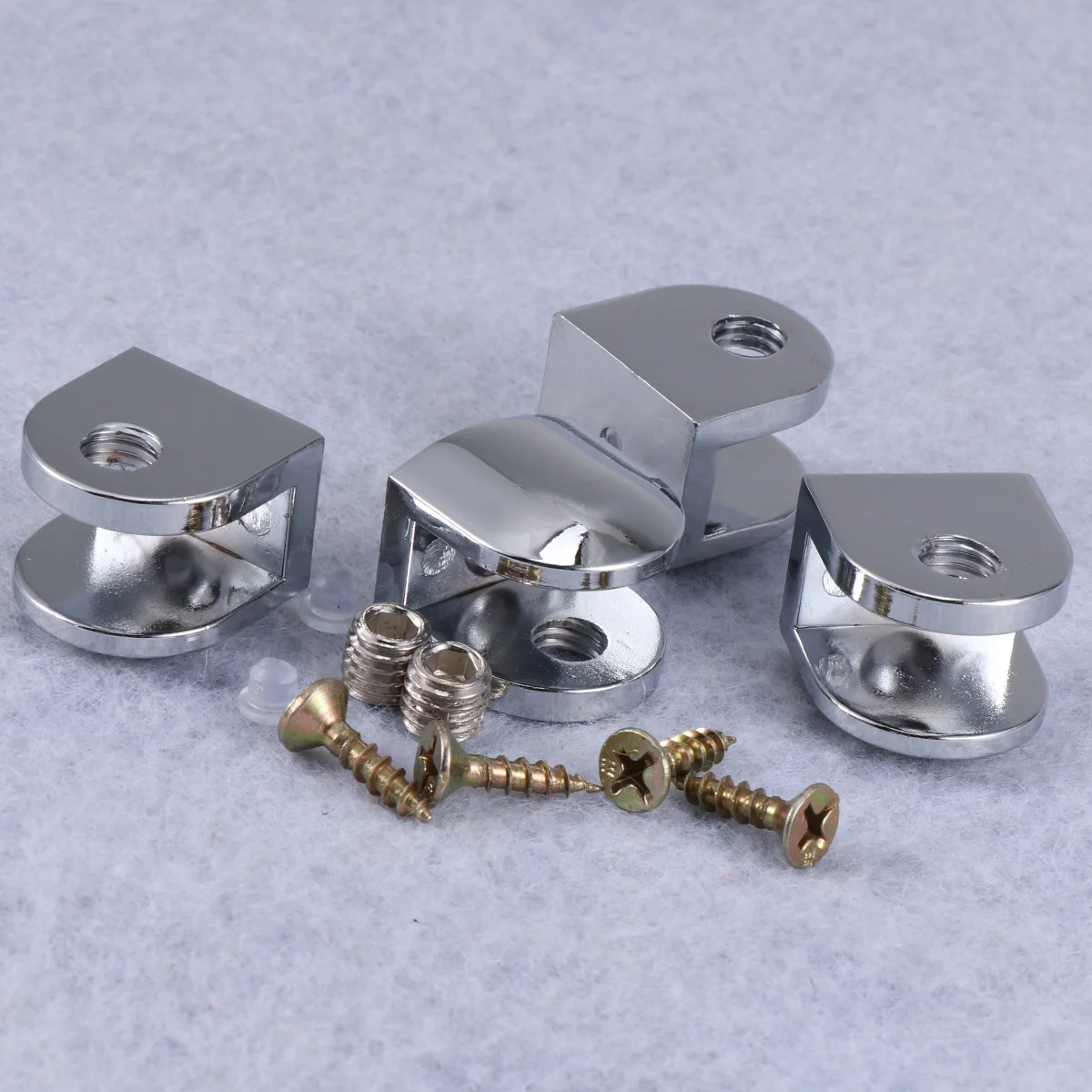 

4pcs Glass Clamp Fixing Clip Bracket Holder Suitable 5 to 12mm Glass Thickness Stainless Steel Construction Facility Parts